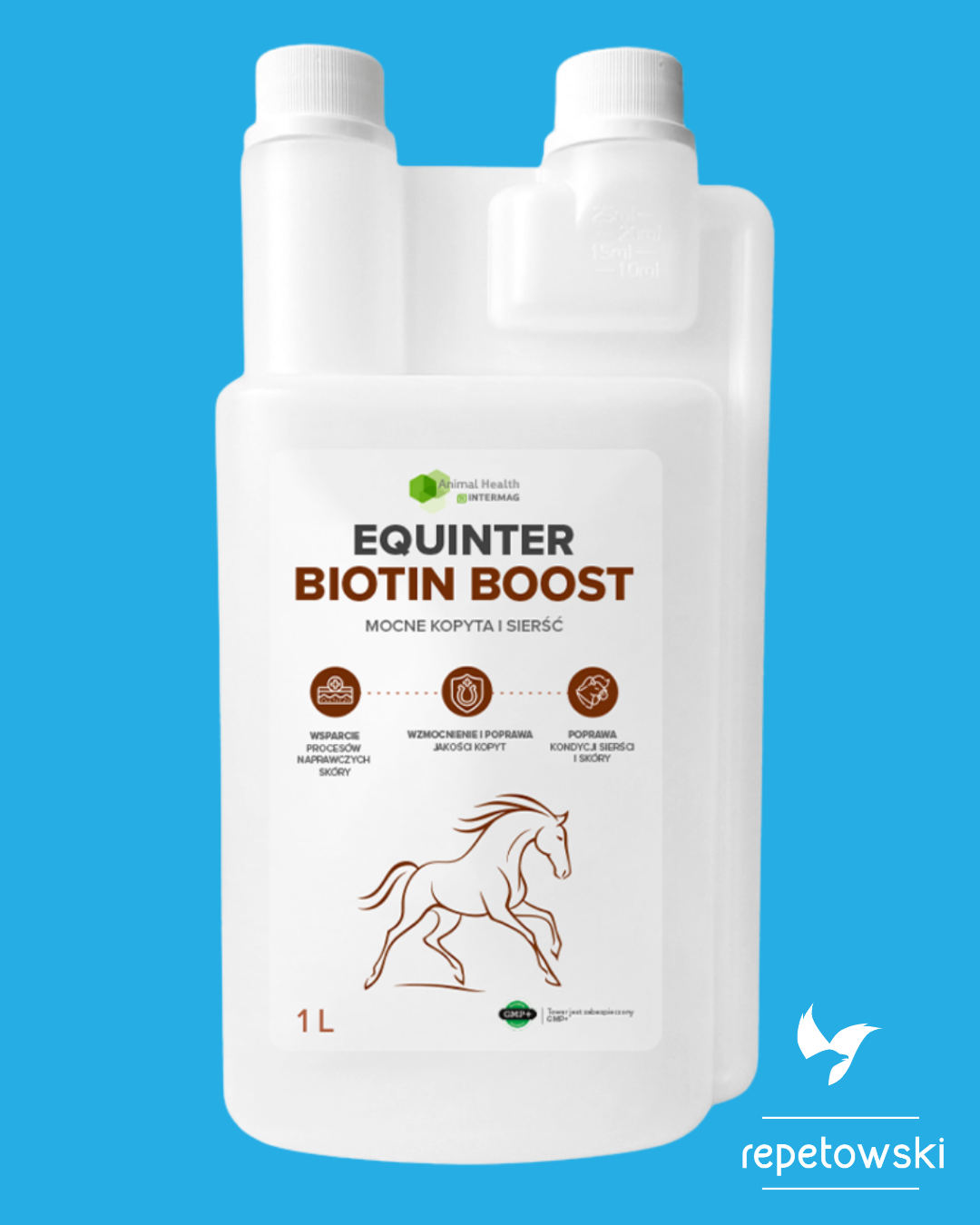 Equinter Biotin Boost – mocne kopyta, zdrowa skóra i lśniąca sierść